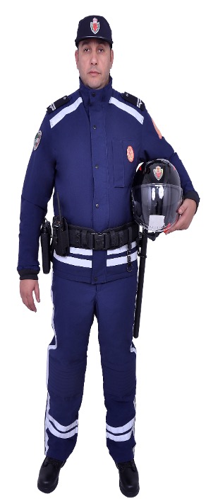 Tenue de la brigade mobile des motocyclistes